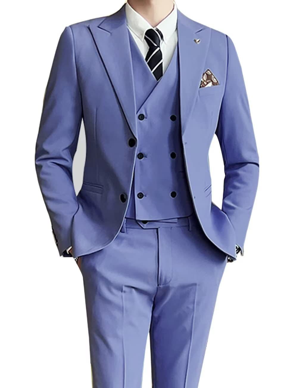 Three-piece men’s suit slim fit suit