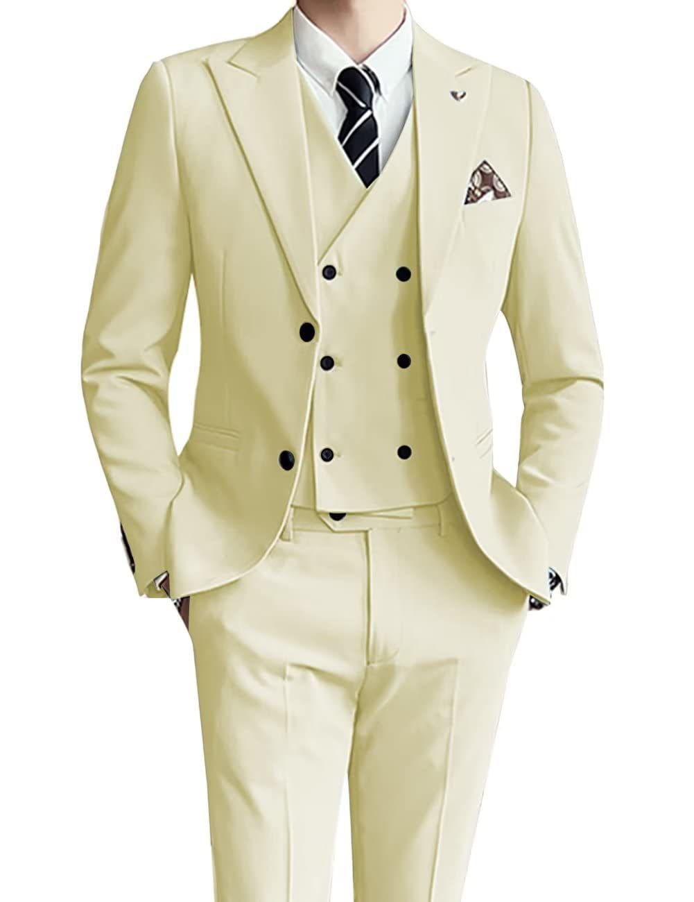 Three-piece men’s suit slim fit suit