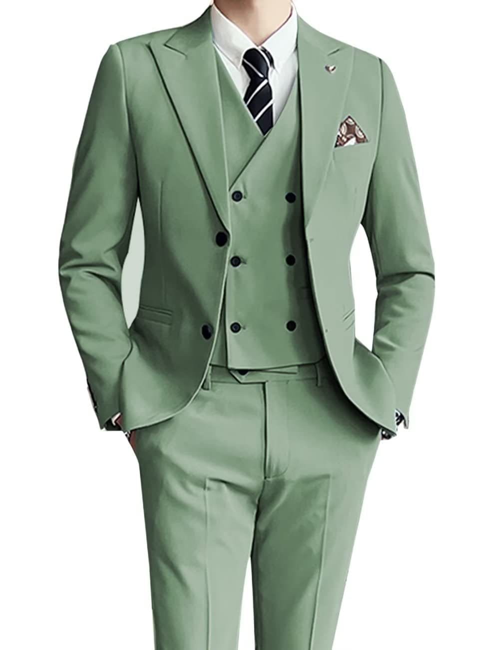 Three-piece men’s suit slim fit suit