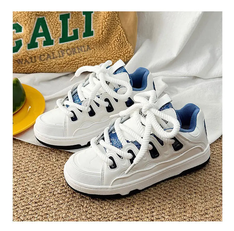 National trendy white shoes for men & women niche trendy