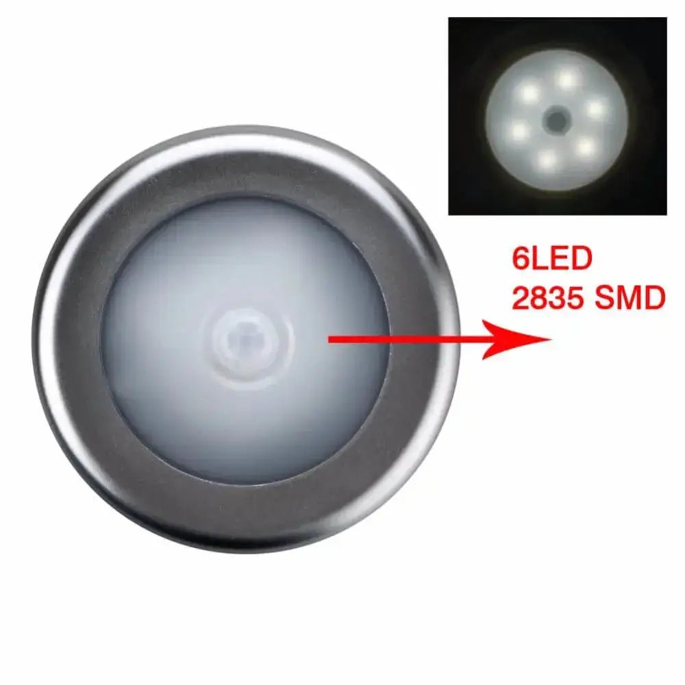 1pcs 6 led pir body motion sensor activated wall light night light - Nexellus