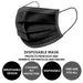 1X 25Pk Disposable Face Masks BLACK | PMS - 755017 | AS - 05237 - Nexellus