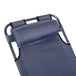 2 in 1 outdoor folding sun lounger w/ adjustable back and pillow grey - Nexellus