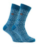 2 Pack Mens Aztec Patterned Dress Sock - Nexellus