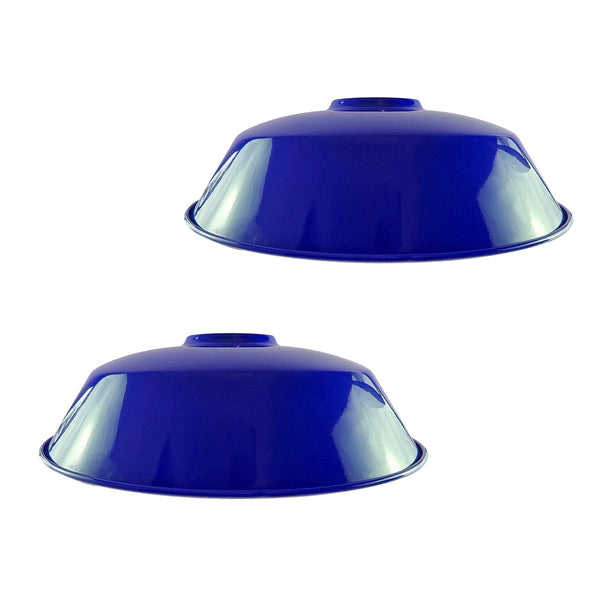 2 Pack Navy Blue Retro Vintage Lampshade Easy Fit - Nexellus