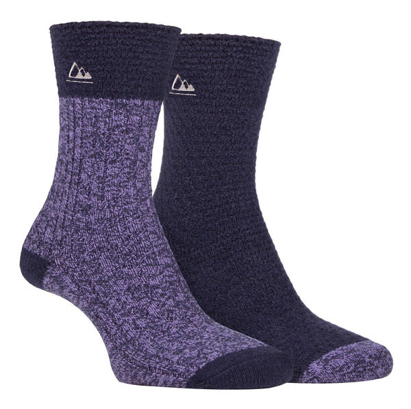 2 Pair Womens Cushioned Boot Socks - Nexellus