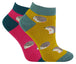 2 Pairs Ladies Bamboo Trainer Socks - Nexellus