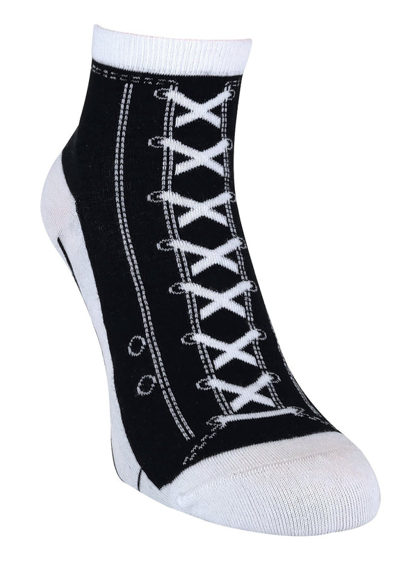 2 Pairs Ladies Cotton Socks That Look Like Shoes - Nexellus