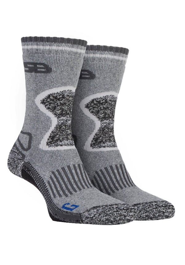 2 Pairs Ladies Durable Wool Hiking Socks - Nexellus