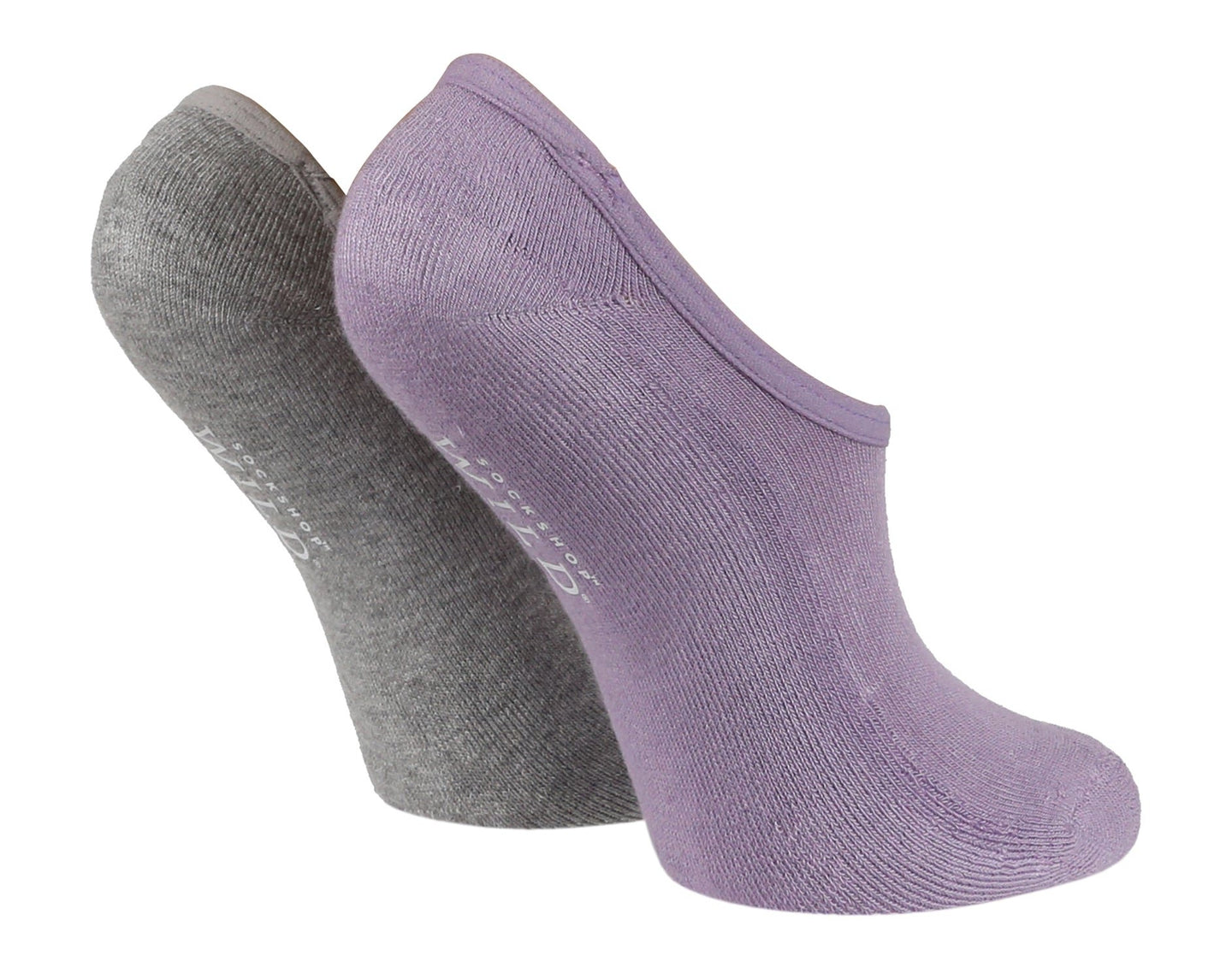 2 Pairs Ladies Invisible Socks | Padded - Nexellus