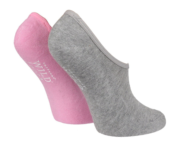 2 Pairs Ladies Invisible Socks | Padded - Nexellus