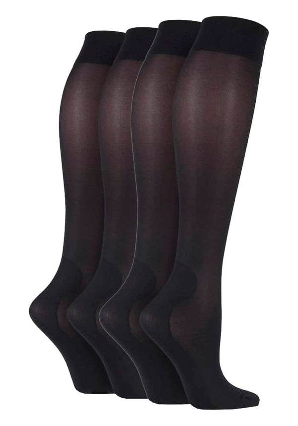 2 Pairs Ladies Knee High Compression Socks - Nexellus