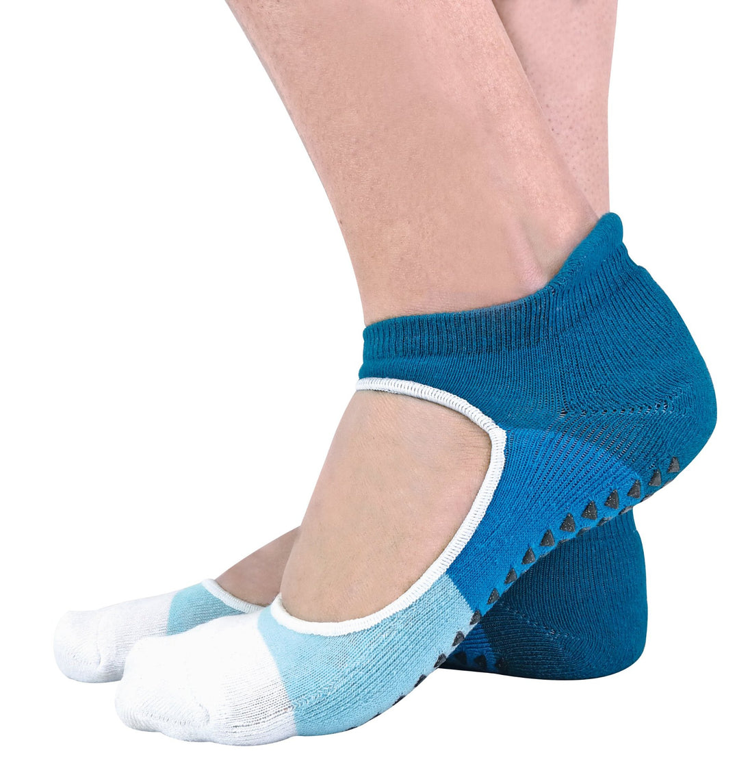 2 Pairs Ladies Non Slip Yoga Socks with Bunny Heel - Nexellus