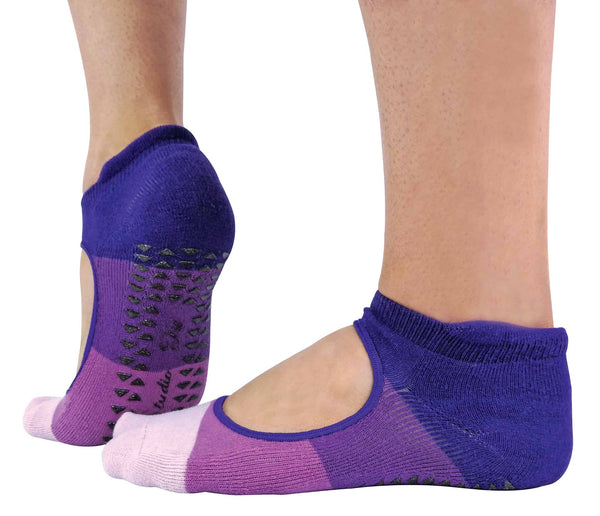 2 Pairs Ladies Non Slip Yoga Socks with Bunny Heel - Nexellus