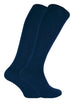 2 Pairs Ladies Patterned Knee High Bamboo Socks - Nexellus