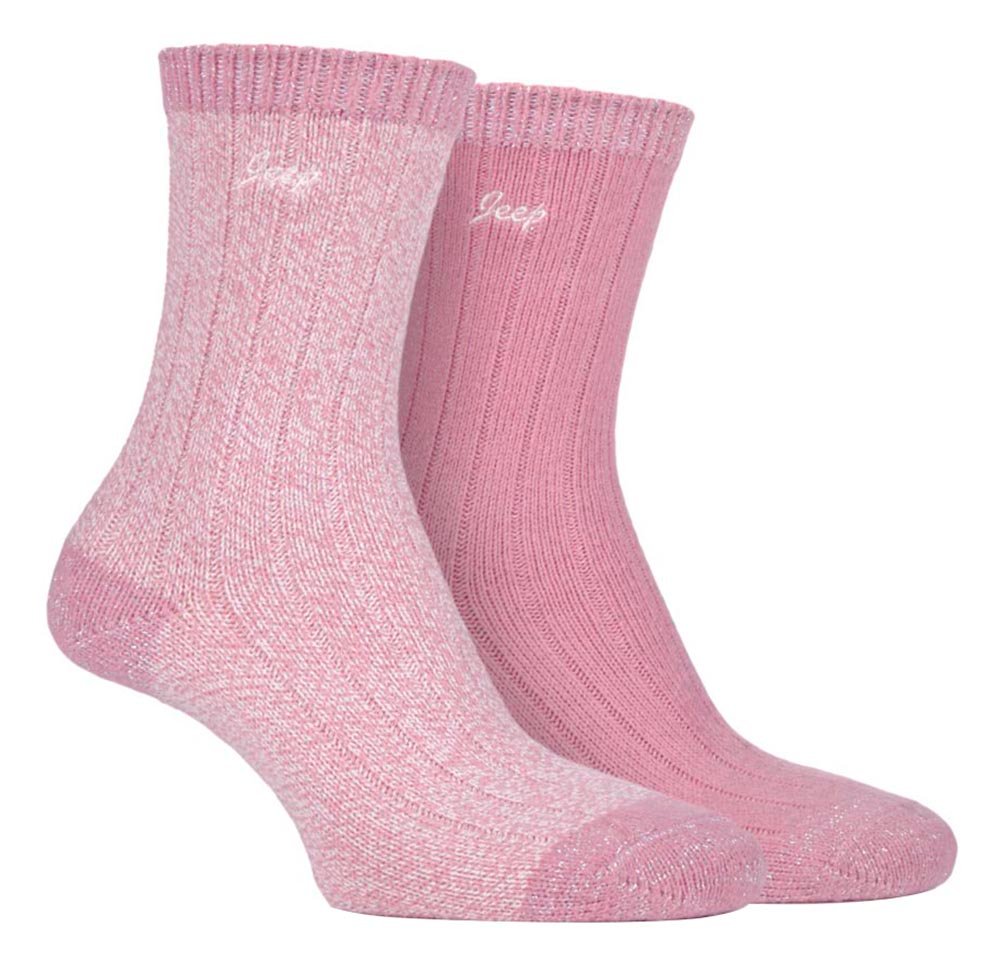 2 Pairs Ladies Supersoft Hiking Boot Socks - Nexellus