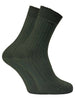 2 Pairs Mens 100% Cotton Breathable Hiking Socks - Nexellus