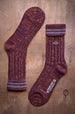 2 Pairs Mens Cable Knit Cotton Boot Dress Socks - Nexellus