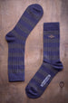 2 Pairs Mens Cotton Striped Ribbed Boot Socks - Nexellus