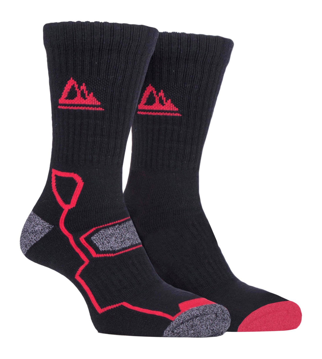 2 Pairs Mens Soft Breathable Bamboo Hiking Socks - Nexellus