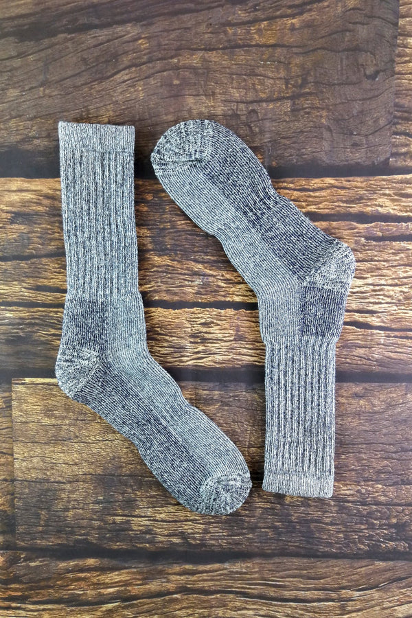 2 Pairs Mens Thick Warm Wool Rich Hiking Socks - Nexellus