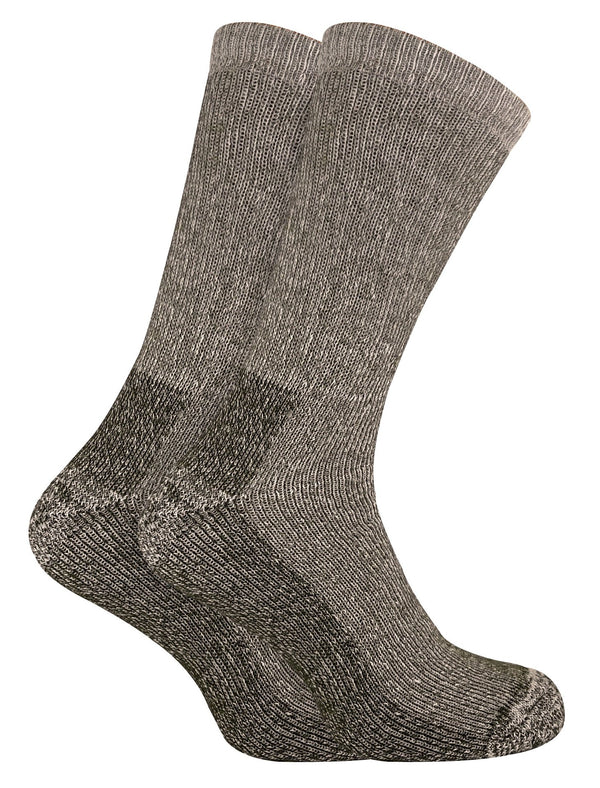 2 Pairs Mens Thick Warm Wool Rich Hiking Socks - Nexellus