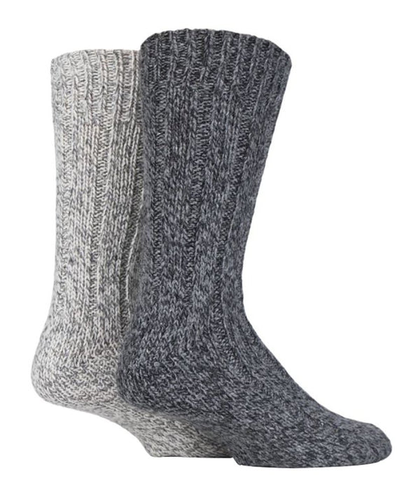 2 Pairs Mens Thick Winter Warm Wool Boot Socks - Nexellus