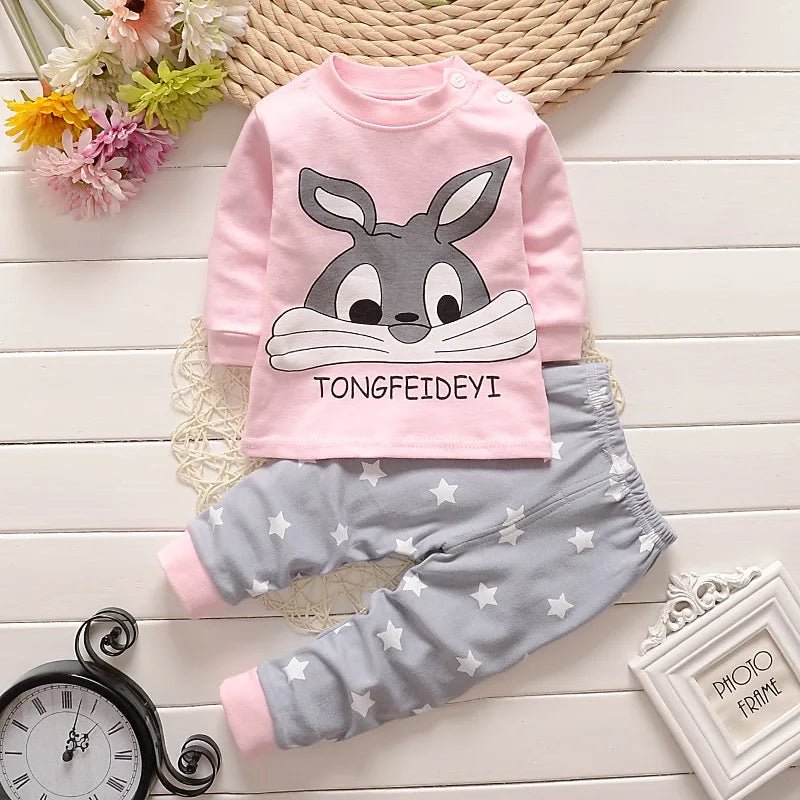 2 pcs set cotton pajamas for children multivariant - Nexellus