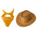 2 pcs set Head scarf and Cowboy Hat for children multivariant - Nexellus