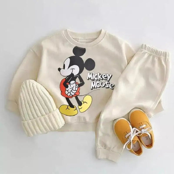 2 - Piece Cartoon Sweatshirt and Pants Tracksuit Set for Children Multivariant - Nexellus