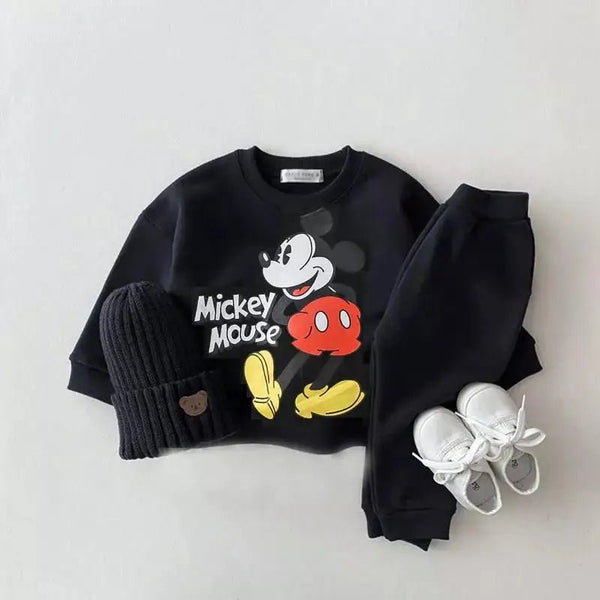 2 - Piece Cartoon Sweatshirt and Pants Tracksuit Set for Children Multivariant - Nexellus