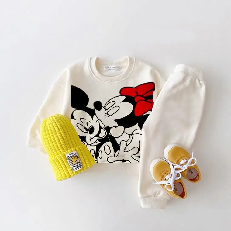 2 - Piece Cartoon Sweatshirt and Pants Tracksuit Set for Children Multivariant - Nexellus