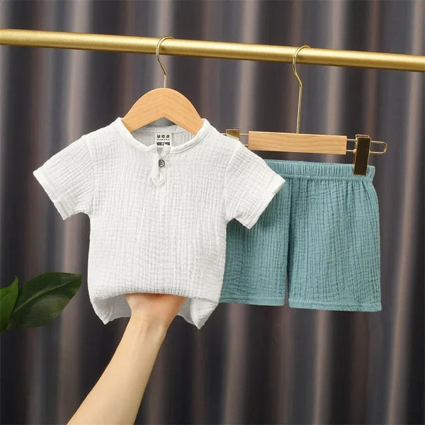 2 - piece summer t-shirt and shorts set for children multivariant - Nexellus