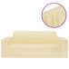 2 - seater stretch couch slipcover cream polyester jersey - Nexellus