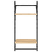 2 - Tier Wall Shelves with Bars 2 pcs Sonoma Oak 30x25x65 cm - Nexellus