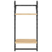 2 - Tier Wall Shelves with Bars 2 pcs Sonoma Oak 30x25x65 cm - Nexellus