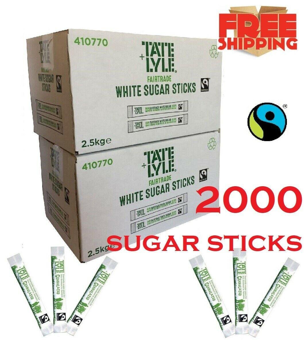 2000 White Granulated Sugar Sticks Sachets - Nexellus