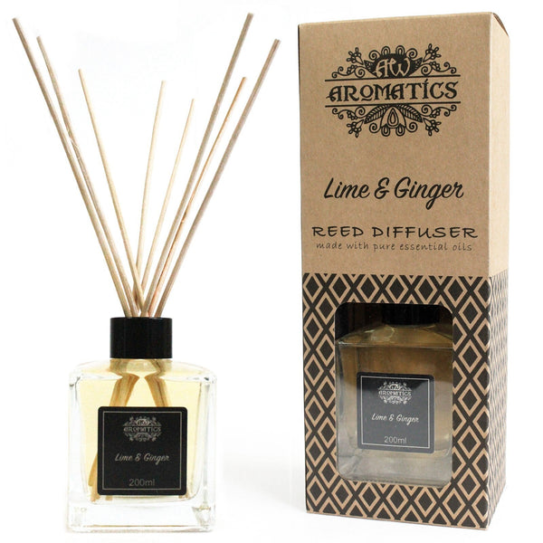 200ml Lime & Ginger Essential Oil Reed Diffuser - Per case: 1 Piece - Nexellus