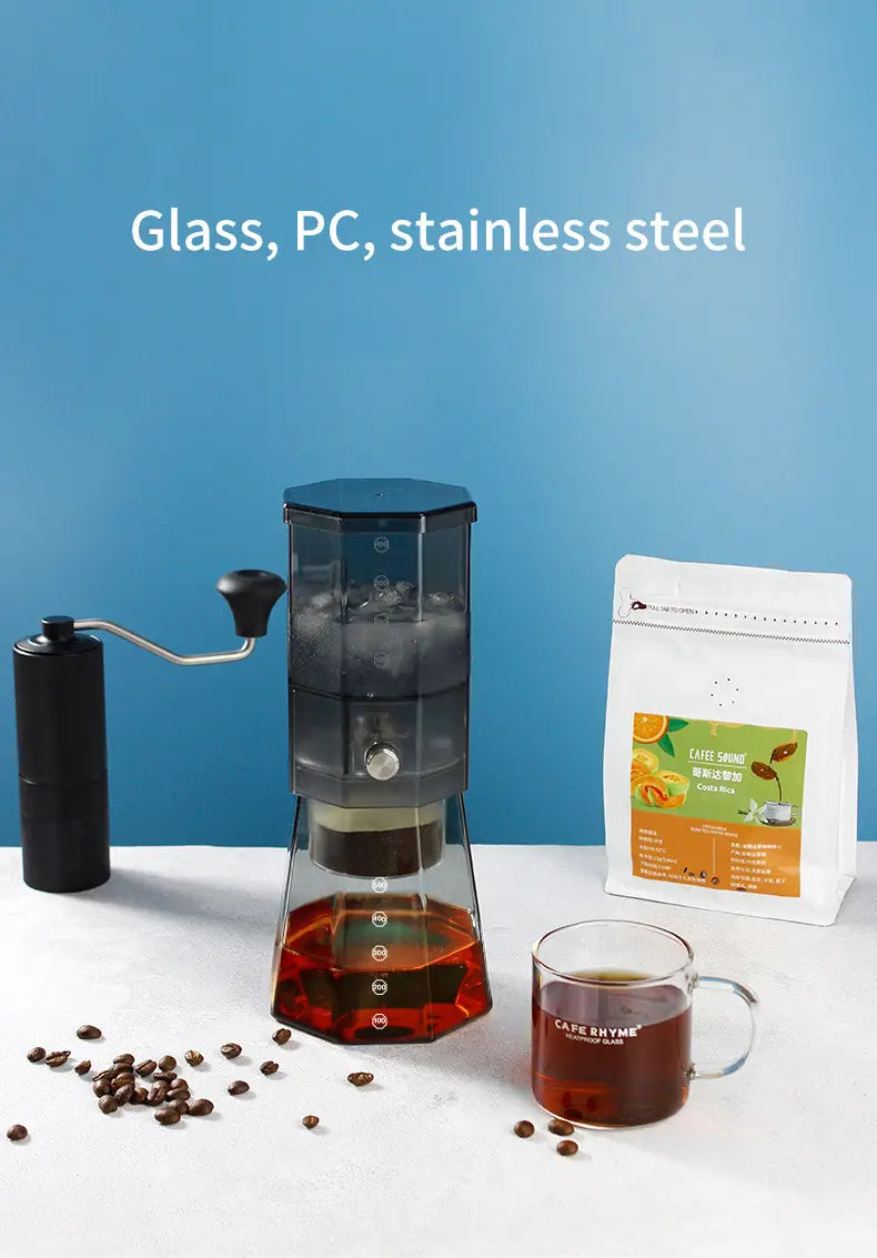 Ice drop coffee pot high borosilicate glass cold extraction