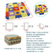 25 - Pcs Set Modular Play Mat 2 In 1 Puzzle Multivariant - Nexellus