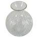 26cm Clear Fern Print Glass Bottle Vase - Nexellus