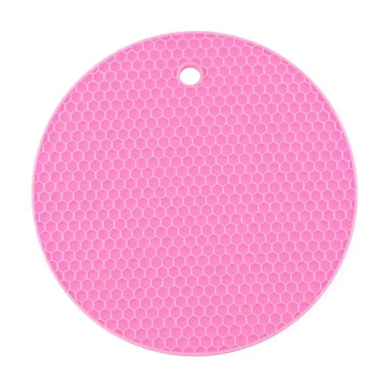 2pc 18cm round heat resistant silicone mat drink cup coasters non - slip - Nexellus