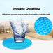 2pc 18cm round heat resistant silicone mat drink cup coasters non - slip - Nexellus