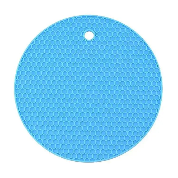 2pc 18cm round heat resistant silicone mat drink cup coasters non - slip - Nexellus