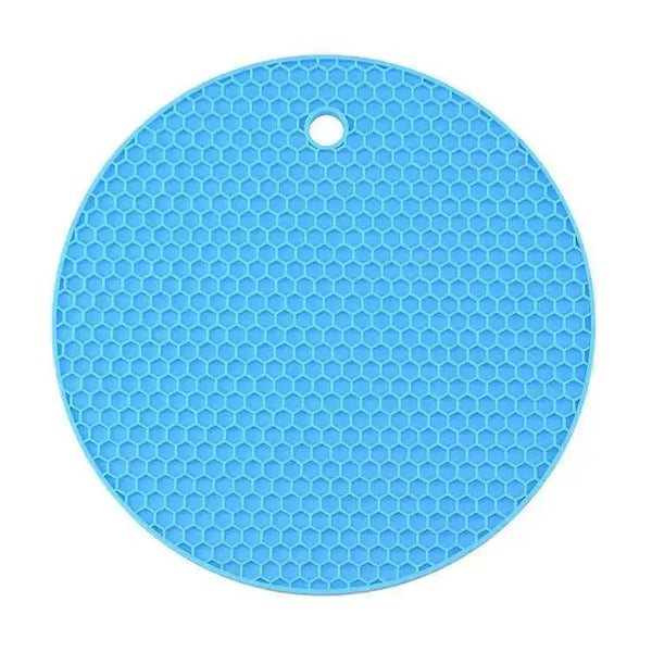 2pc 18cm round heat resistant silicone mat drink cup coasters non - slip - Nexellus