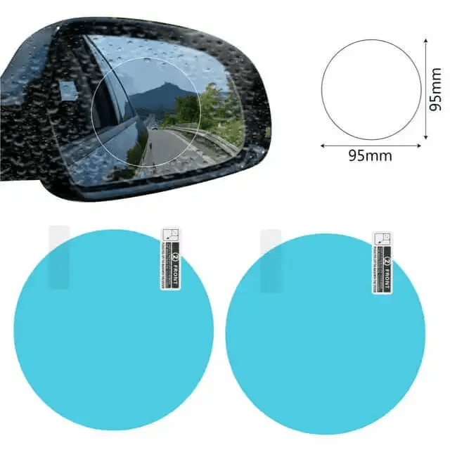 2pcs car mirror window clear film anti dazzle car rearview mirror - Nexellus