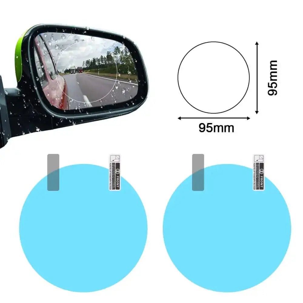 2pcs car mirror window clear film anti dazzle car rearview mirror - Nexellus