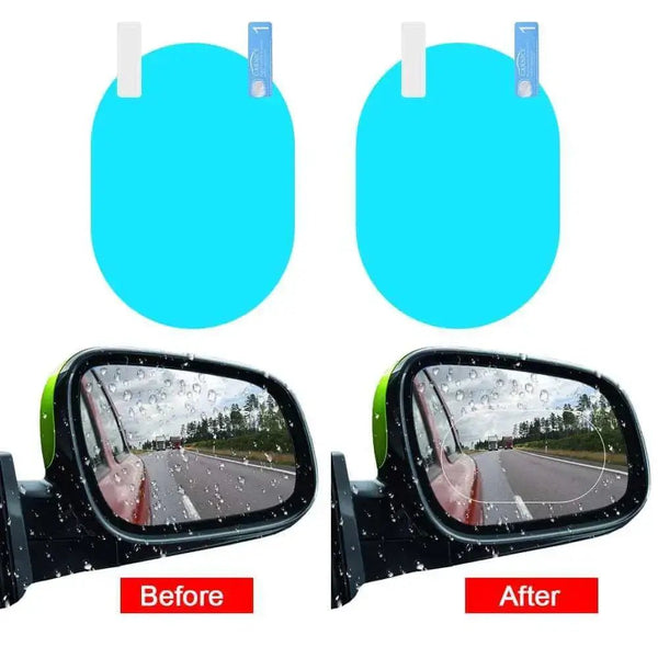 2pcs car mirror window clear film anti dazzle car rearview mirror - Nexellus