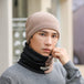 2pcs Men's Scarf Winter Simple Men And Women Winter Warm Hat Thickened Scarf Set Student Head Neck Cover - Nexellus