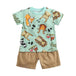 2pcs set t-shirt and shorts for children multivariant - Nexellus